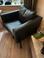 2 Zwarte Ikea Stoelen (Katproof?), Huis en Inrichting, Fauteuils, Ophalen, Kunststof, Gebruikt, Minder dan 75 cm