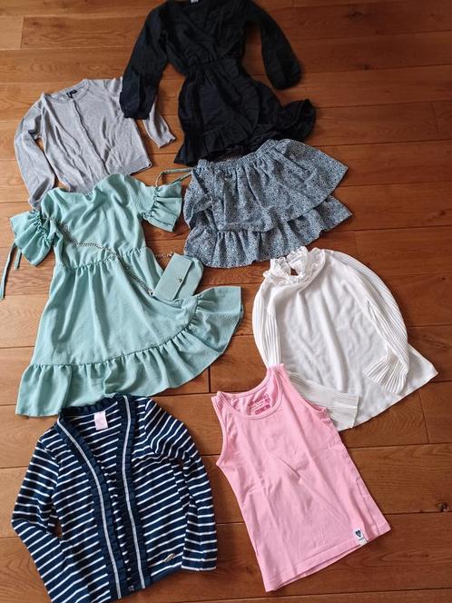7 stuks kinderkleding meisje  mt 128/ 134/ 140, Kinderen en Baby's, Kinderkleding | Kinder-kledingpakketten, Zo goed als nieuw