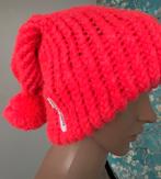 Handgebreide Muts met Pompom, Ophalen of Verzenden, Nieuw, Maat 38/40 (M), Muts