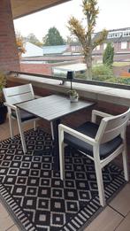 Buiten eetset. Tafel & twee stoelen, Tuin en Terras, Tuinsets en Loungesets, Ophalen, Zo goed als nieuw, 2 zitplaatsen