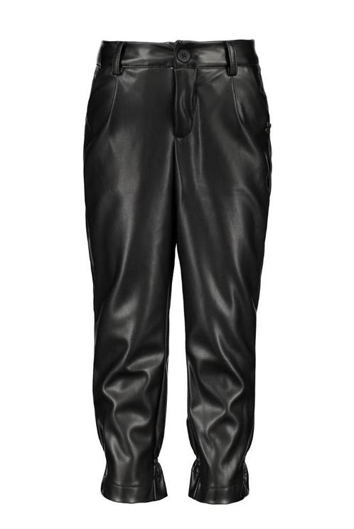 Nieuwe zwarte, vegan leather broek Madison152 (nu voor €15), Kinderen en Baby's, Kinderkleding | Maat 152, Nieuw, Meisje, Broek