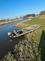 Monark 1448 platbodem met yamaha 40 pk autolube, Ophalen, Aluminium, 30 tot 50 pk, 3 tot 6 meter