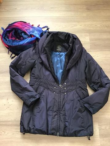 CREENSTONE!LúxeJas 40.Stijlvol Blauw&Kleurrijke Sjaal Sámen beschikbaar voor biedingen