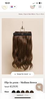 Zascha hair flip in extensions, Ophalen of Verzenden, Zo goed als nieuw, Pruik of Haarverlenging