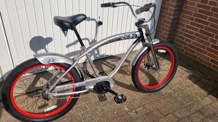 Nirve Skulls  3 versnellingen, Fietsen en Brommers, Fietsen | Cruisers en Lowriders, Zo goed als nieuw, Aluminium, Ophalen