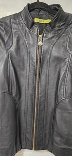 Versace jean: leer jas, Kleding | Dames, Jassen | Zomer, Ophalen of Verzenden, Zo goed als nieuw