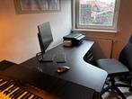 IKEA hoekbureau zwart, Ophalen, Gebruikt, Bureau