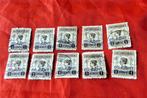 Postzegels - Ned. Indie - 10 x 60 cent over 1 gulden gestemp, Postzegels en Munten, Postzegels | Nederland, Ophalen of Verzenden