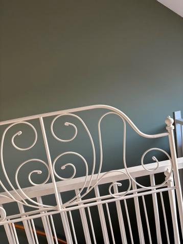 2 persoonsbed Leirvik ikea 140 x 200 wit - afbeelding 1