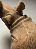 Handgesneden beeld neushoorns 1960, Verzamelen, Beelden en Beeldjes, Ophalen, Zo goed als nieuw