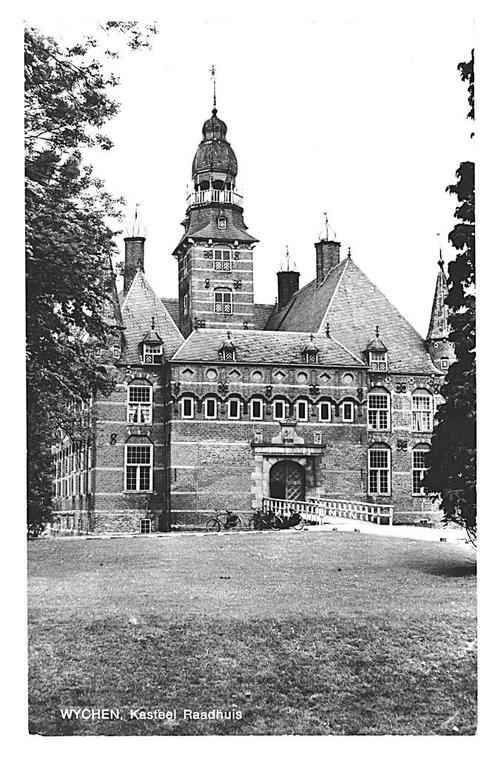 901468	Wychen Wijchen	Gld 1971 Kasteel	Raadhuis	Gelopen met, Verzamelen, Ansichtkaarten | Nederland, Gelopen, Gelderland, 1960 tot 1980