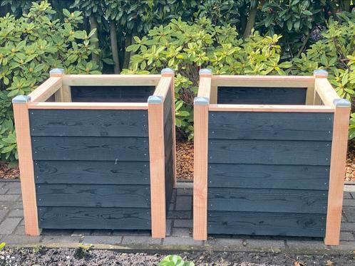 ZWARTE HOUTEN BLOEMBAK 🌺BOOMBAK 🌳 PLANTENBAK, Tuin en Terras, Bloembakken en Plantenbakken, Nieuw, Hout, Balkon, Tuin, 60 cm of meer