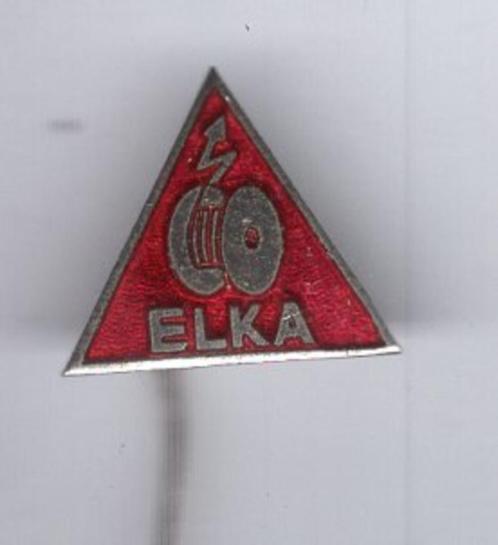ELKA rood email op zilverkleurig elektra speldje ( W_209 ), Verzamelen, Speldjes, Pins en Buttons, Nieuw, Speldje of Pin, Transport