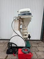 Evinrude 15 pk 4 takt langstaart buitenboordmotor opknapper., Ophalen, 10 tot 30 pk, Gebruikt, Elektrische start