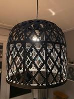 2 zwarte eettafellampen/ hanglampen, Huis en Inrichting, Lampen | Hanglampen, Ophalen, Zo goed als nieuw, Overige materialen, Minder dan 50 cm