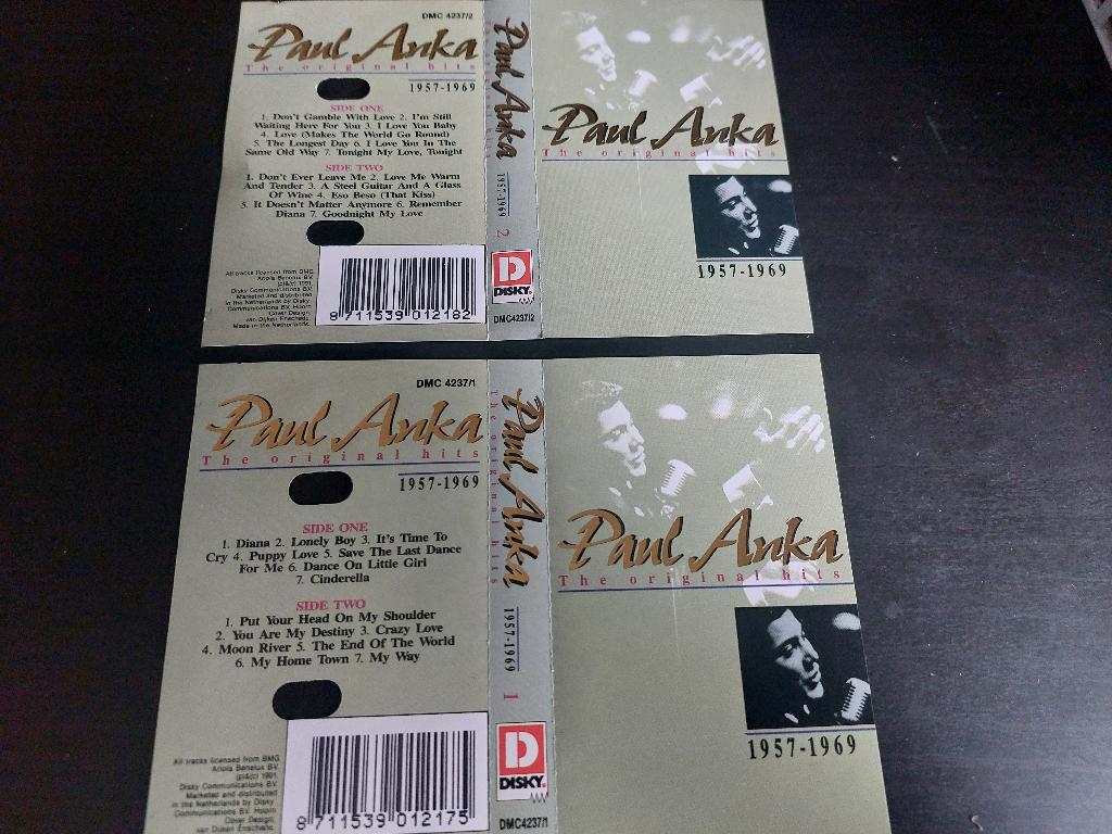 PAUL ANKA - THE ORIGINAL HITS 1957-1969 (2 MC'S), 2 t/m 25 bandjes, Ophalen of Verzenden, Zo goed als nieuw, Origineel
