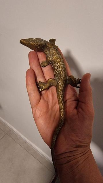 Vintage Messing/Brons Hagedis Bergmann Stijl beschikbaar voor biedingen