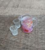 LEUKE KAN MET 2 GLAASJES VOOR POPPENHUIS 1:12, Ophalen of Verzenden, Nieuw, Poppenhuis