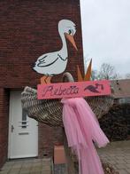 Geboortebord Ooievaar - Prachtige decoratie!, Kinderen en Baby's, Ophalen, Gebruikt, Geboortebord