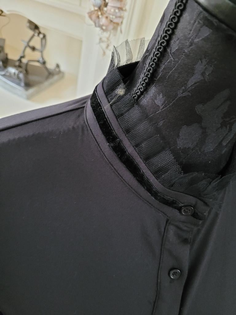 G-MAXX travelstof zwarte aparte blouse maat L 40 nieuw, Maat 38/40 (M), Zwart, Nieuw, Ophalen of Verzenden