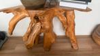 Unieke Teakhouten Console Tafel - Wortelhout Design, Ophalen, 100 tot 150 cm, Teakhout, Zo goed als nieuw