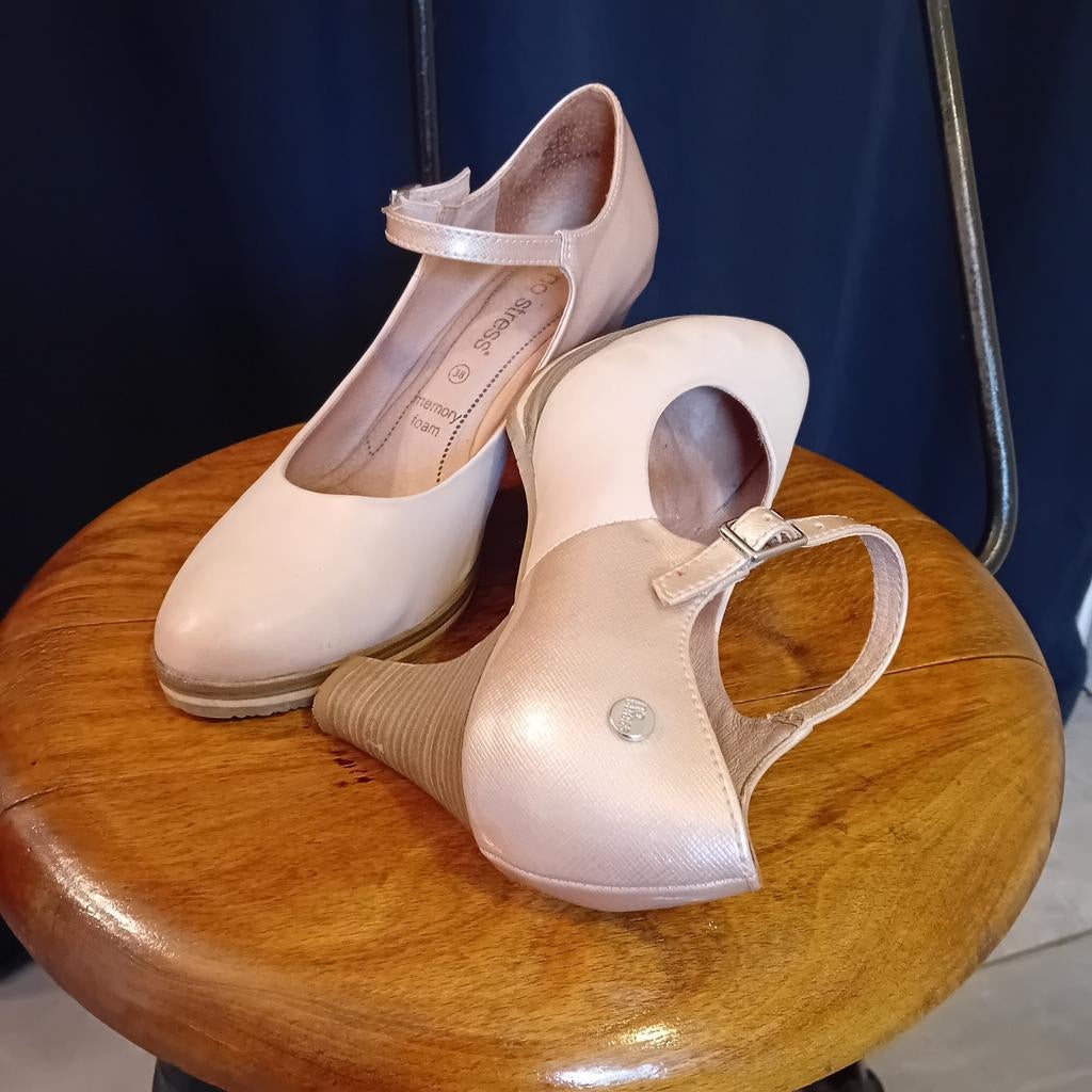 Dames pumps No Stress rose maat 38, Pumps, Ophalen of Verzenden, Zo goed als nieuw, Roze