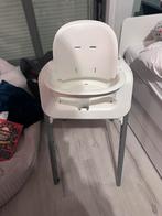 Witte kinderstoel met opzet tafeltje - stokke, Ophalen, Gebruikt, Meegroeistoel, Afneembaar eetblad