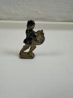 platte tinnen soldaatje met trommel, 1920-1960, Ophalen of Verzenden