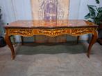 Antieke barok stijl schrijftafel, bureau, desk met inlegwerk, Ophalen of Verzenden