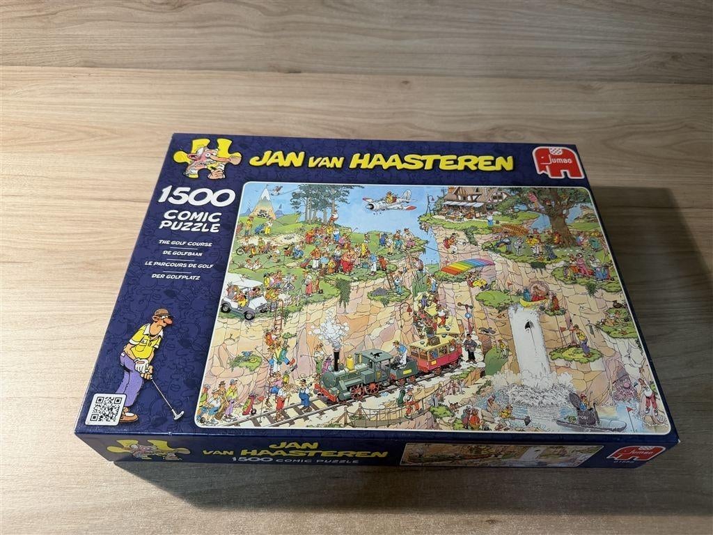 Jan van Haasteren - de golfbaan - 1500 stuks - s6660, Ophalen of Verzenden, 500 t/m 1500 stukjes, Zo goed als nieuw