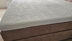 Boxspring gestoffeerd matras & topper, Ophalen, Tweepersoons, 210 cm, 180 cm