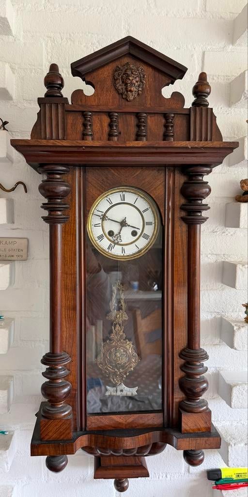 Antieke kenzle Wandklok, Antiek en Kunst, Ophalen