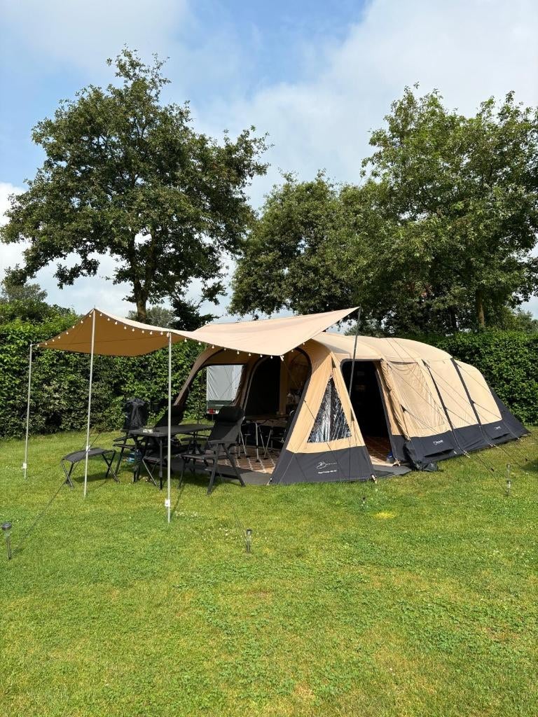 Bardani Royal Prestige 460 RSC – luxe familietent, Caravans en Kamperen, Tenten, Ophalen, Zo goed als nieuw, Tot en met 6
