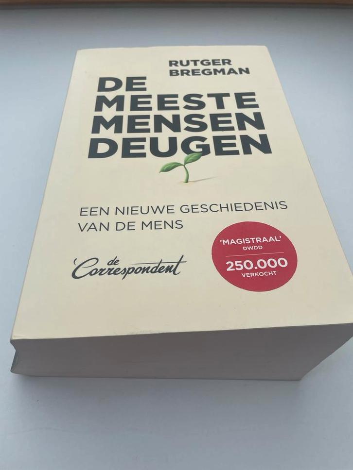 De Meeste Mensen Deugen - Rutger Bregman, Boeken, Geschiedenis | Wereld, Zo goed als nieuw, Overige gebieden, 20e eeuw of later