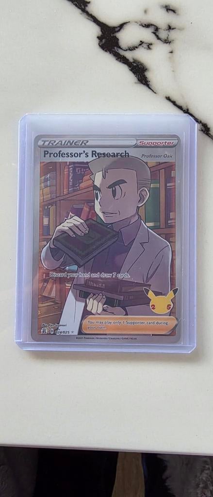 Professor's Research (Professor Oak) Pokémon kaart 024/025, Ophalen of Verzenden