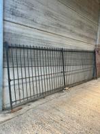 Grote smeedijzeren dubbele poort hekken 5m35 breed, Ophalen, Gebruikt, IJzer, Tuinhek