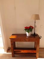 Massief houten sidetable / haltafel m lade/colonial dressoir, 100 tot 150 cm, Koloniaal, Ophalen of Verzenden, Zo goed als nieuw
