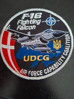 F-16 Fighting Falcon NATO UDCG AFCC Denmark Oekraïne patch, Ophalen of Verzenden, Patch, Badge of Embleem
