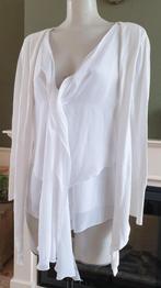 Anna Scott mooi wit vest S 36 | cardigan, Verzenden, Wit, Anna Scott, Zo goed als nieuw