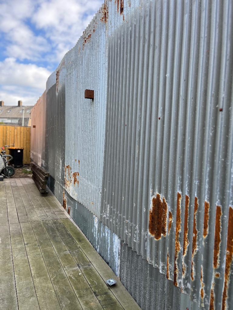 Golfplaten staal (romneyplaten, Ophalen, Gebruikt, Overige materialen, Minder dan 20 mm