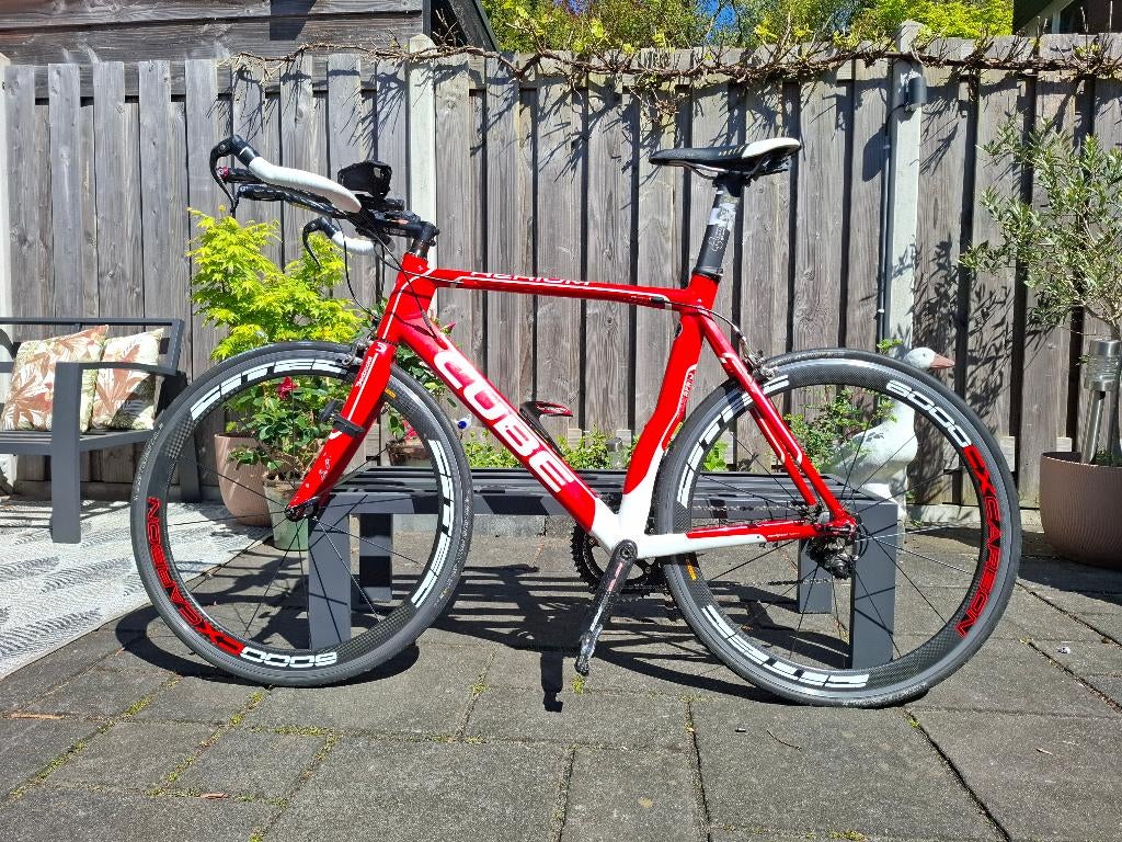Triathlon/tijdrit fiets, Fietsen en Brommers, Gebruikt, Velgrem, Versnellingen, 57 tot 61 cm