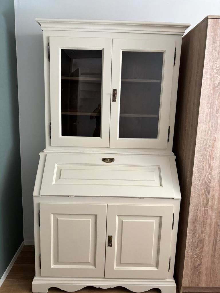 Secretaires kast geloogd grenen, Ophalen, Gebruikt