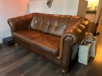Leuke leren bank tweezits, Huis en Inrichting, Banken | Bankstellen, Ophalen, 150 tot 200 cm, Tweepersoons, 75 tot 100 cm