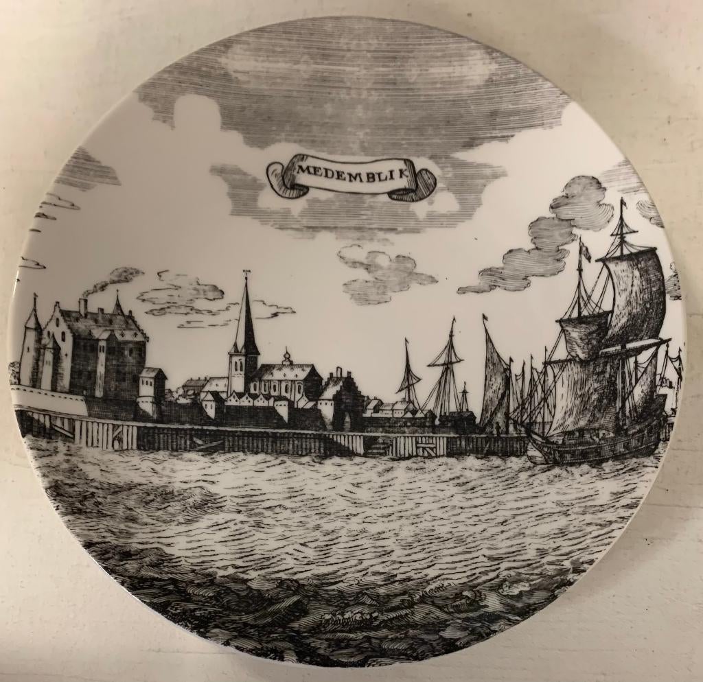 Mooi Wandbord met afbeeldingen van Medemblik, Ophalen of Verzenden