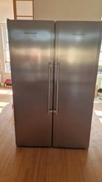 Liebherr Amerikaanse koelkast side-by-side RVS NoFrost, stil, 200 liter of meer, 60 cm of meer, Met aparte vriezer, 160 cm of meer