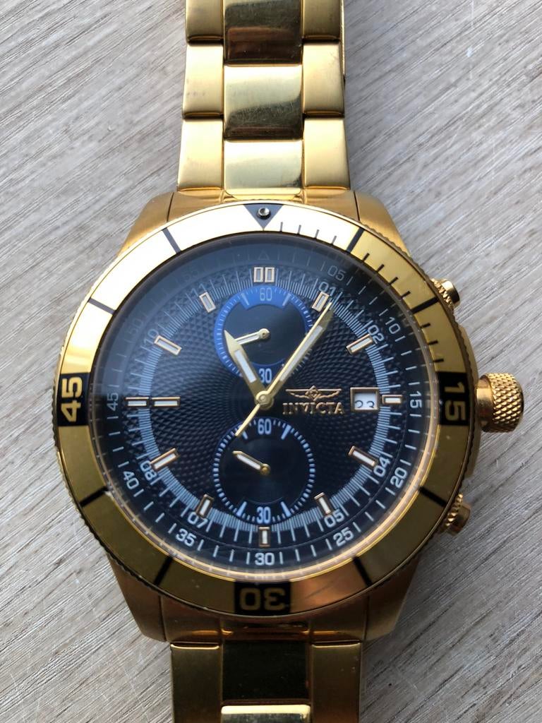 Invicta  Speciality serie Chronograaf, Sieraden, Tassen en Uiterlijk, Horloges | Heren, Ophalen of Verzenden, Zo goed als nieuw