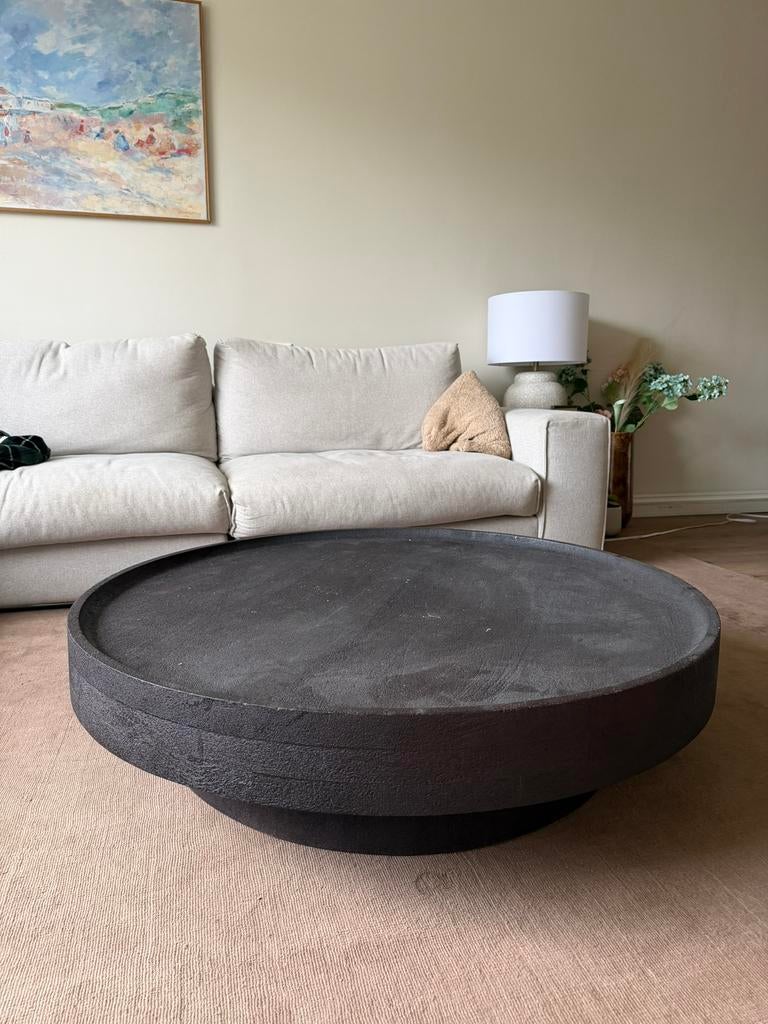 Ronde salontafel hout NIEUW IN DOOS, Ophalen, Nieuw
