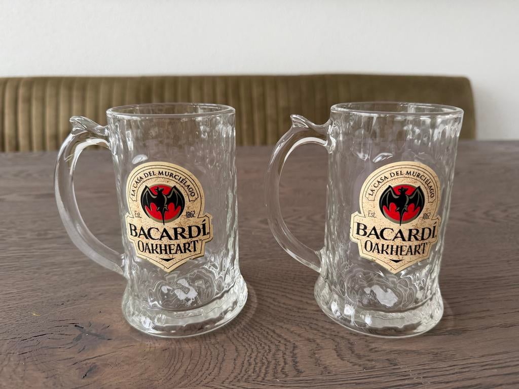 Twee Bacardi Oakheart glazen, Nieuw, Ophalen of Verzenden, Overige merken, Glas