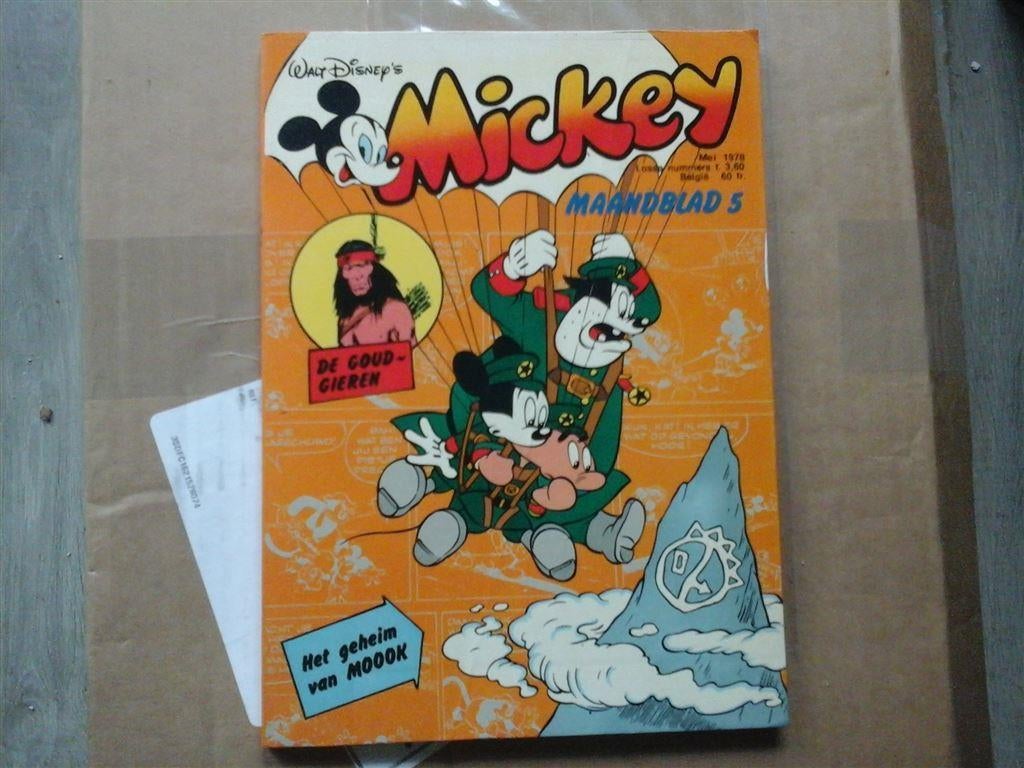 ns5-mickey mouse maandblad mei 1978-goede staat, Eén stripboek, Ophalen of Verzenden, Zo goed als nieuw