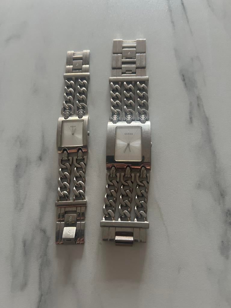 Guess vintage horloge, Sieraden, Tassen en Uiterlijk, Horloges | Dames, Gebruikt, Staal, Guess, Polshorloge